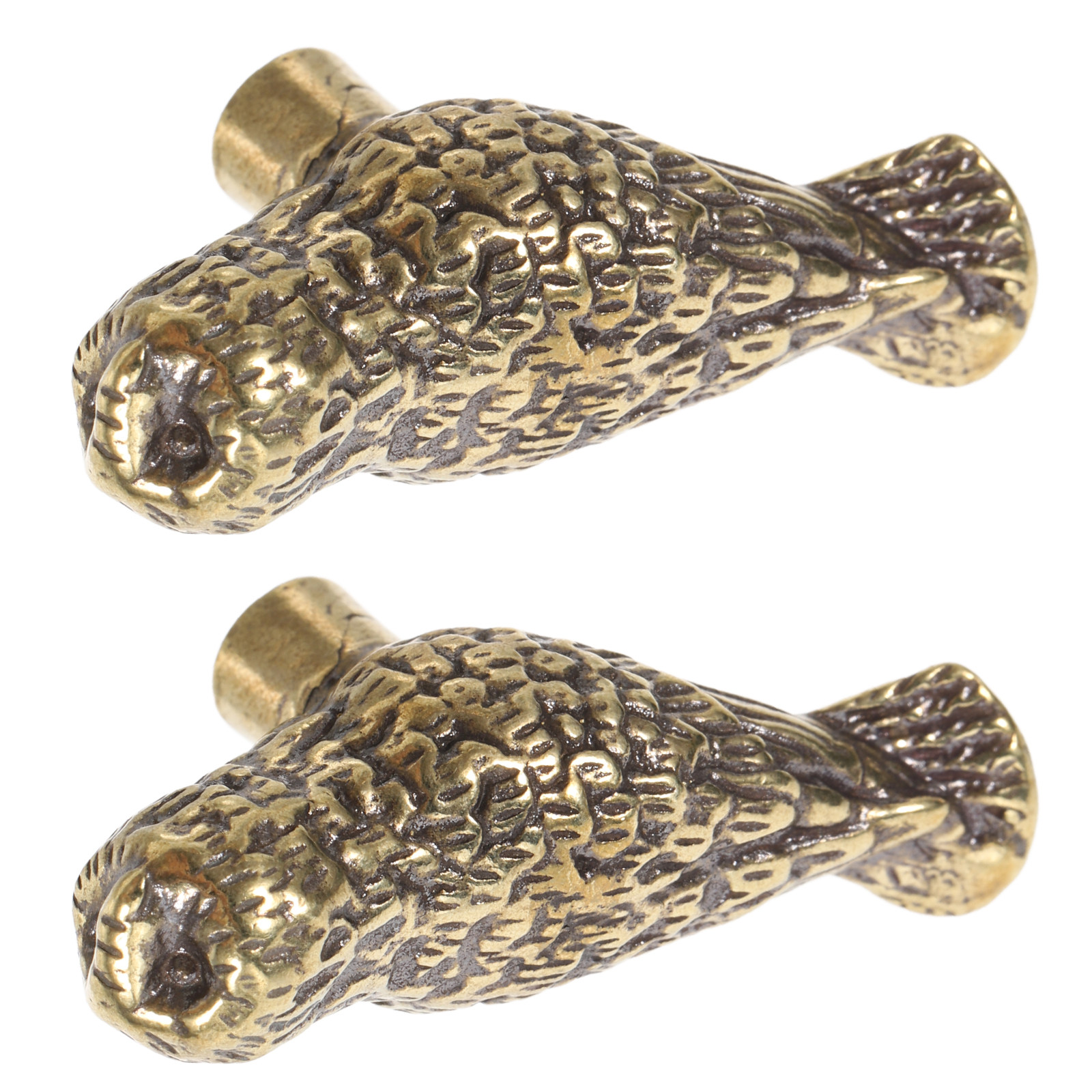 Unique Furniture Hardware Pulls - 2Pcs Brass Owl Cabinet Knob Vintage