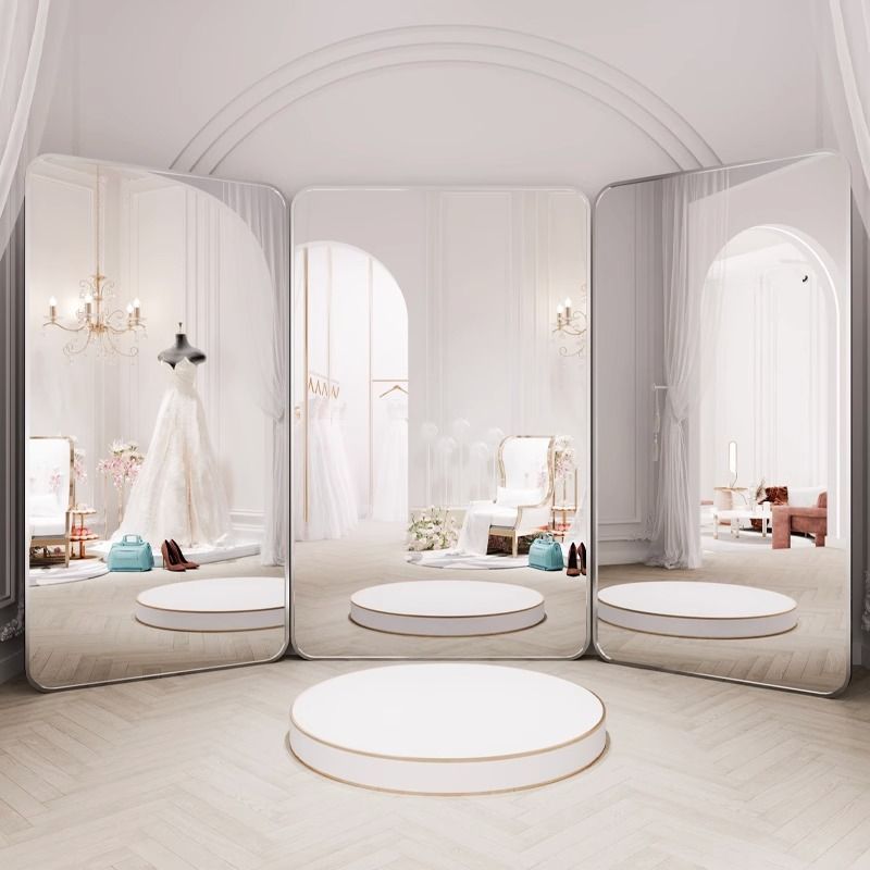 Furniture Hardware Photos - Wedding Shop Three-sided Mirror Dress Hall