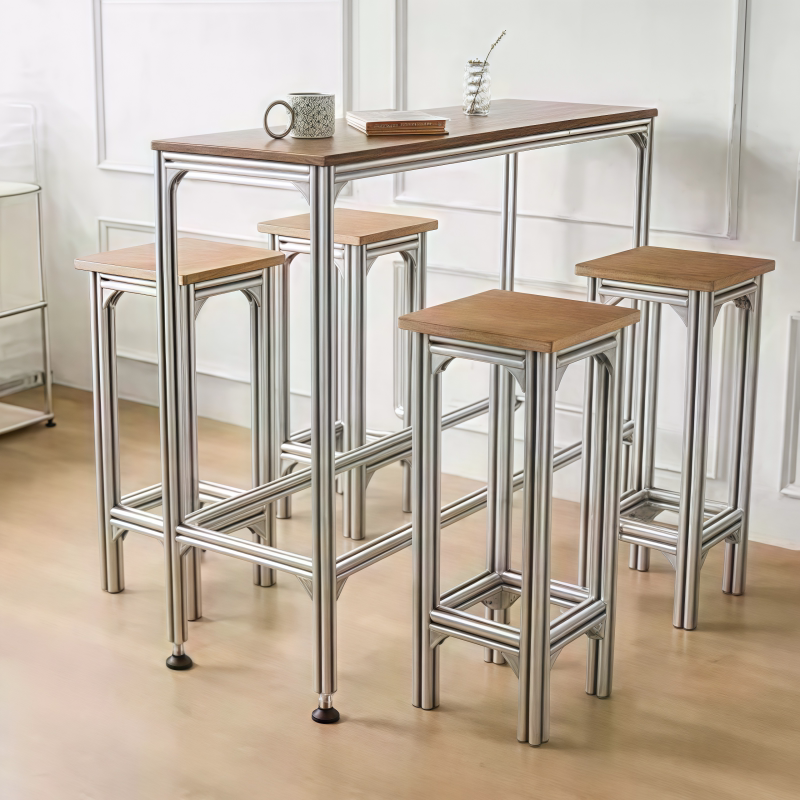 solid wood high bar table and  - Furniture For Hardware Shop recension och pris