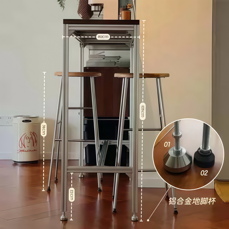 solid wood high bar table and  - Furniture For Hardware Shop recension och pris