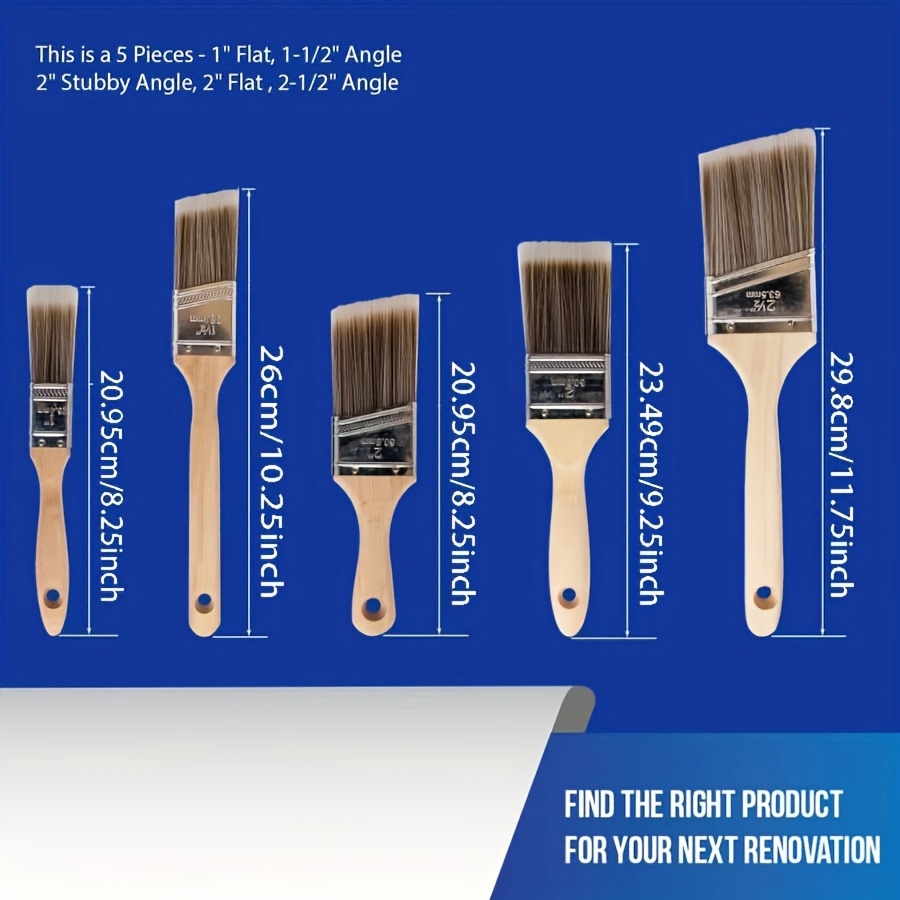 5Pcs High Quality Paint Brush  - Furniture Hardware Design recension och pris