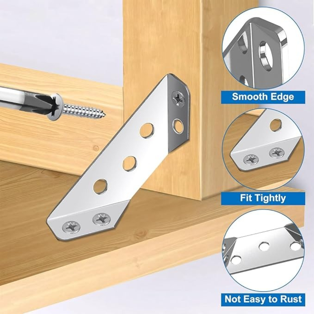 1-120Set Furniture Corner Conn - Furniture Hardware Screws recension och pris