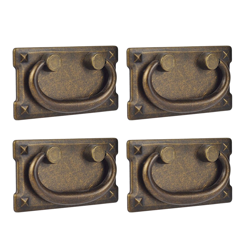 4Pcs Vintage Antique Bronze Dr - Furniture Hardware Design recension och pris