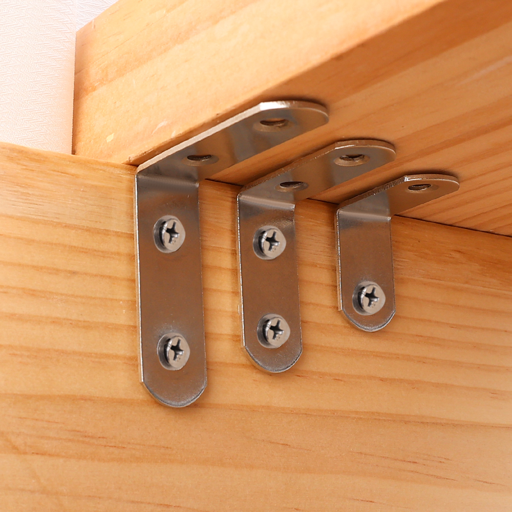 1/20pc Right Angle Bracket wit - Furniture Hardware Screws recension och pris