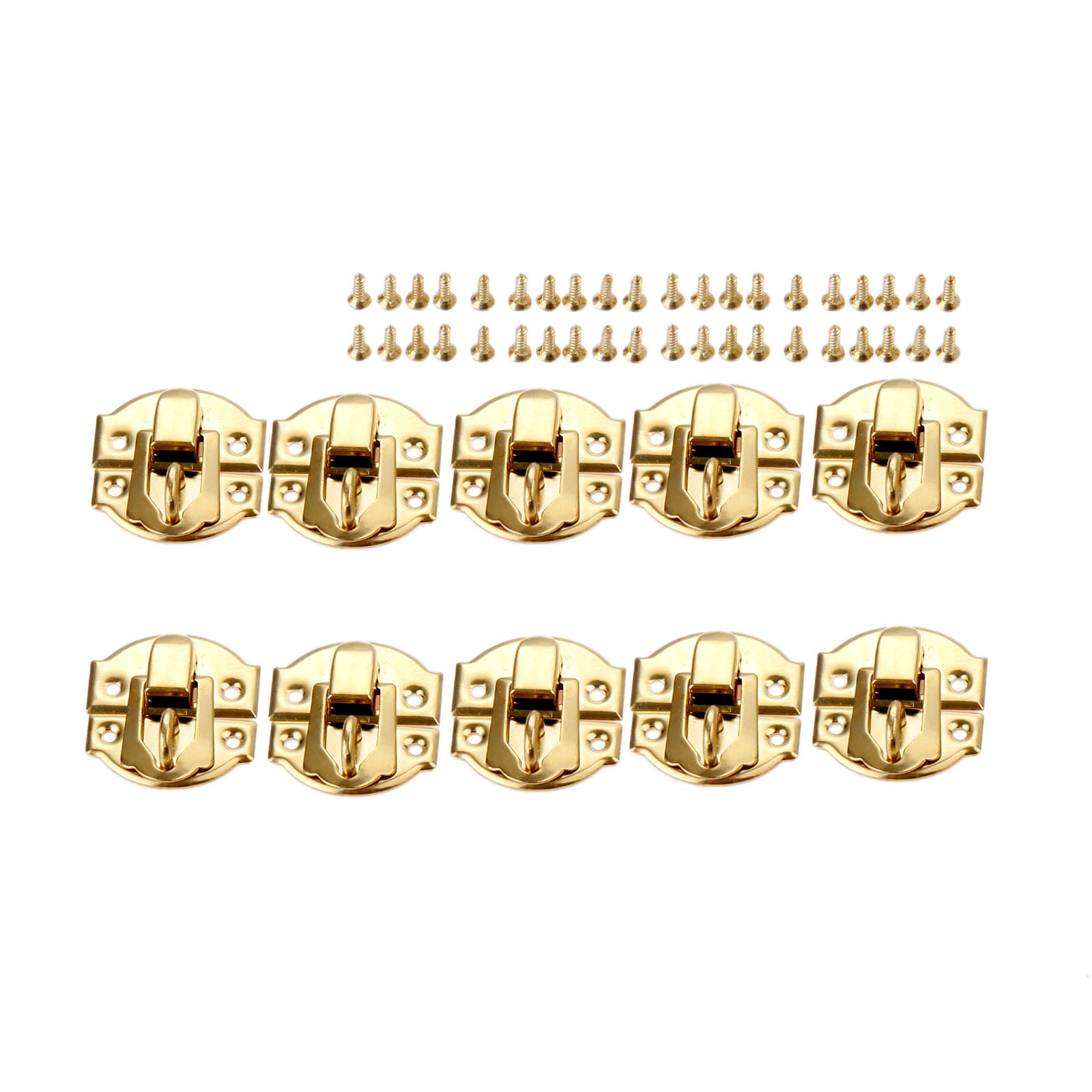 10pcs Golden Box Latch Clasps  - Furniture Hardware Screws recension och pris