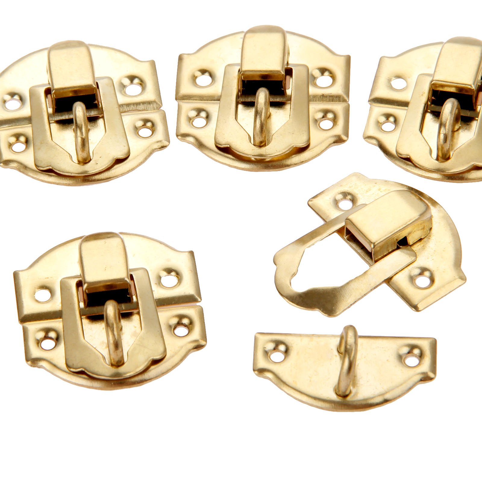 10pcs Golden Box Latch Clasps  - Furniture Hardware Screws recension och pris