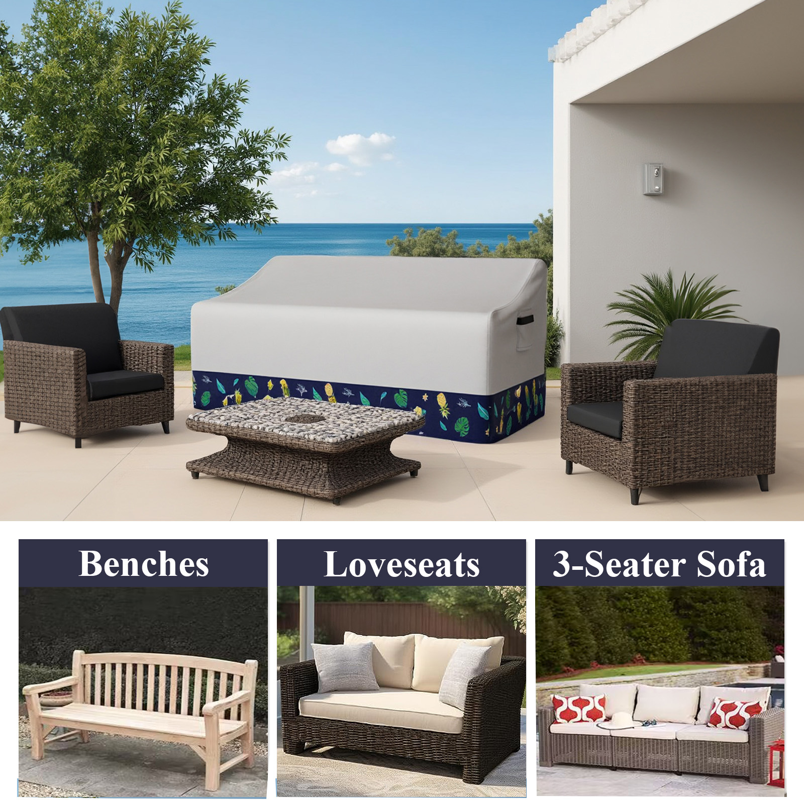 Outdoor Sofa Cover Waterproof  - Furniture Hardware Design recension och pris