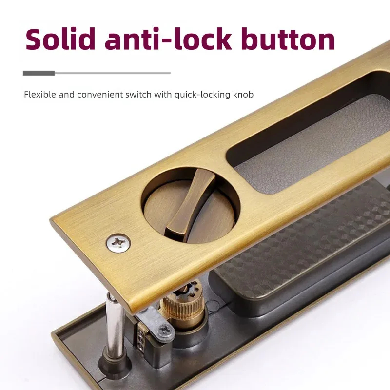 Sliding Door Lock Black Indoor - Furniture And Kitchen Hardware Fitting recension och pris