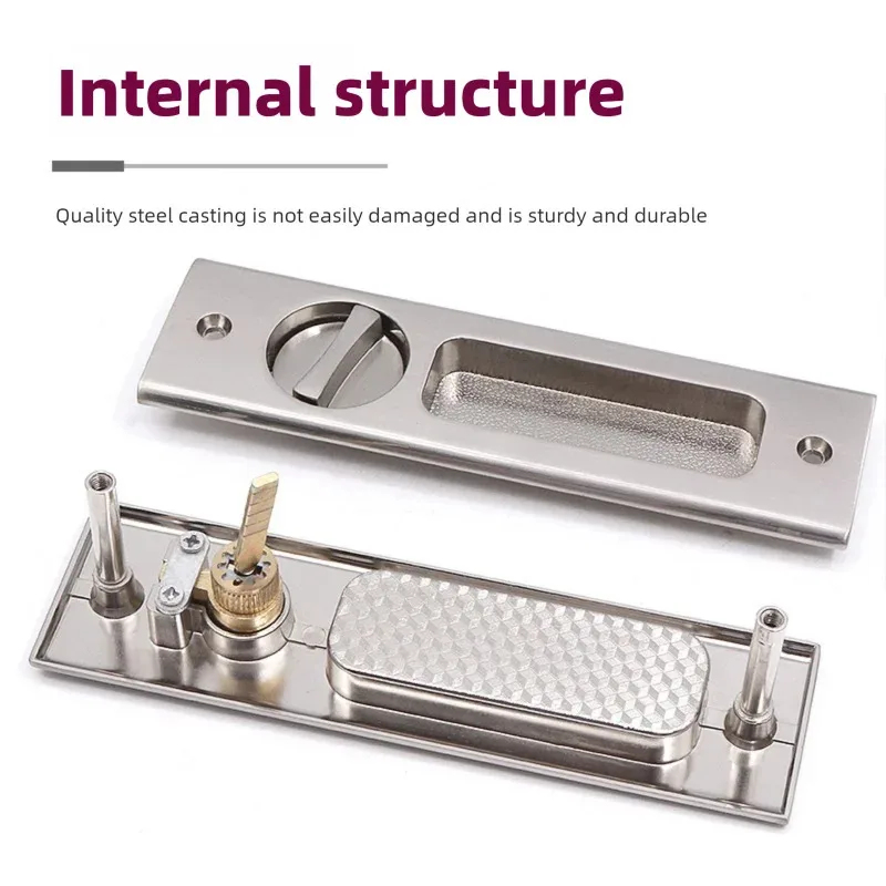 Sliding Door Lock Black Indoor - Furniture And Kitchen Hardware Fitting recension och pris