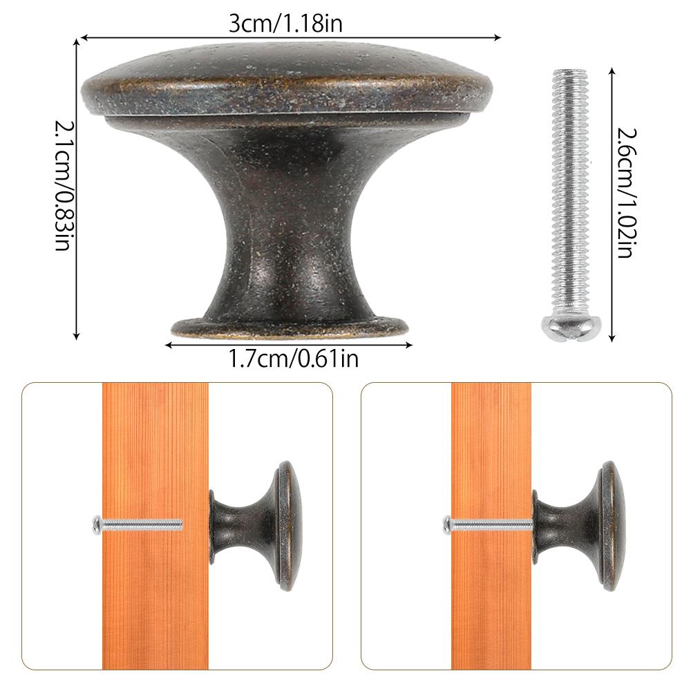 12PCS Retro Pull Handles Bronz - Furniture And Kitchen Hardware Fitting recension och pris