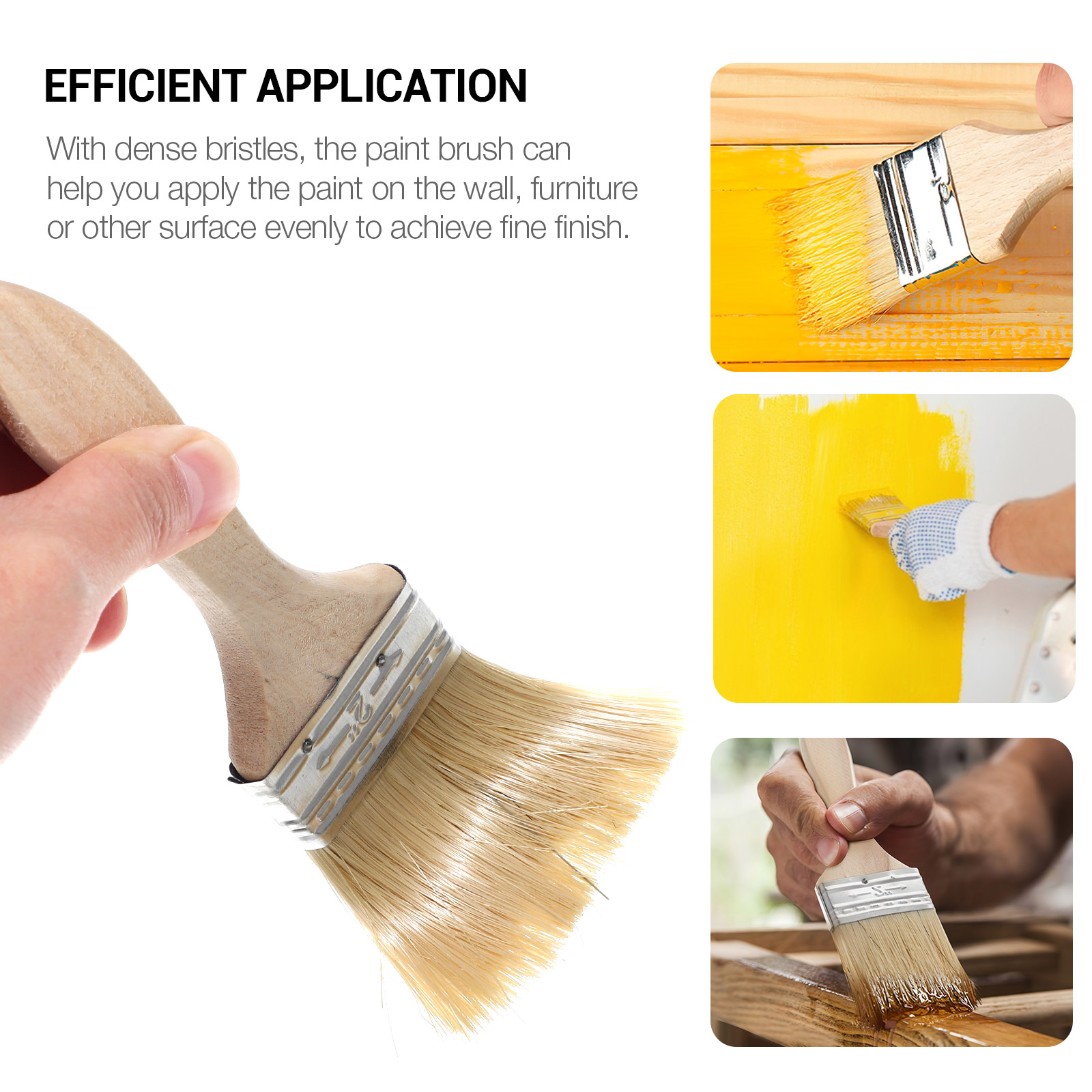 10 Pcs Thickened Wooden Handle - Furniture Hardware Design recension och pris