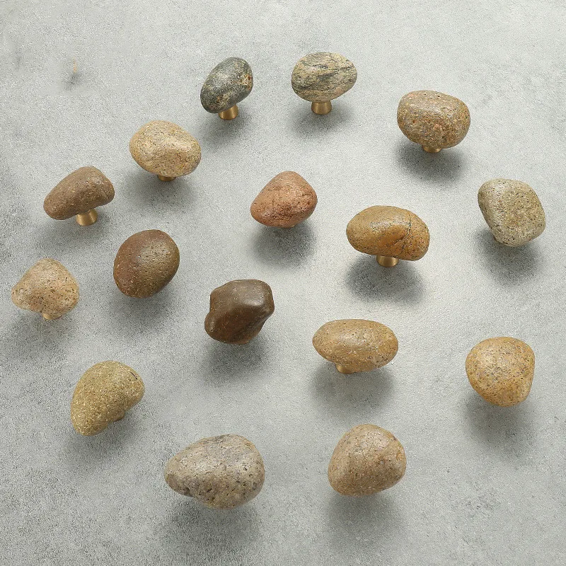 1 pc Unique Natural stone + zi - Unique Furniture Hardware Pulls recension och pris