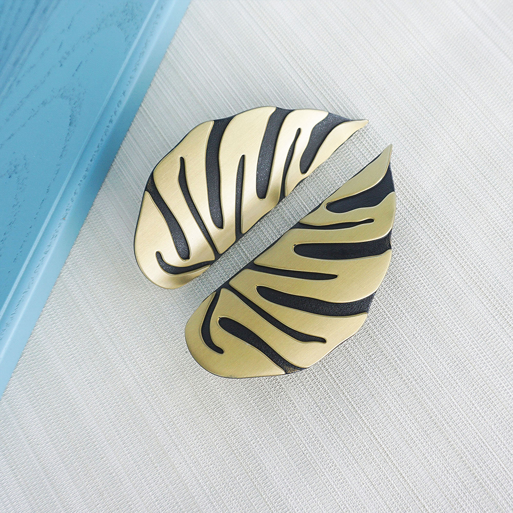 Zinc Alloy Monstera Leaf Cabin - Unique Furniture Hardware Pulls recension och pris