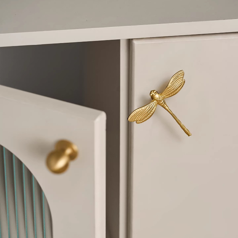 French Dragonfly Brass Cabinet - Unique Furniture Hardware Pulls recension och pris